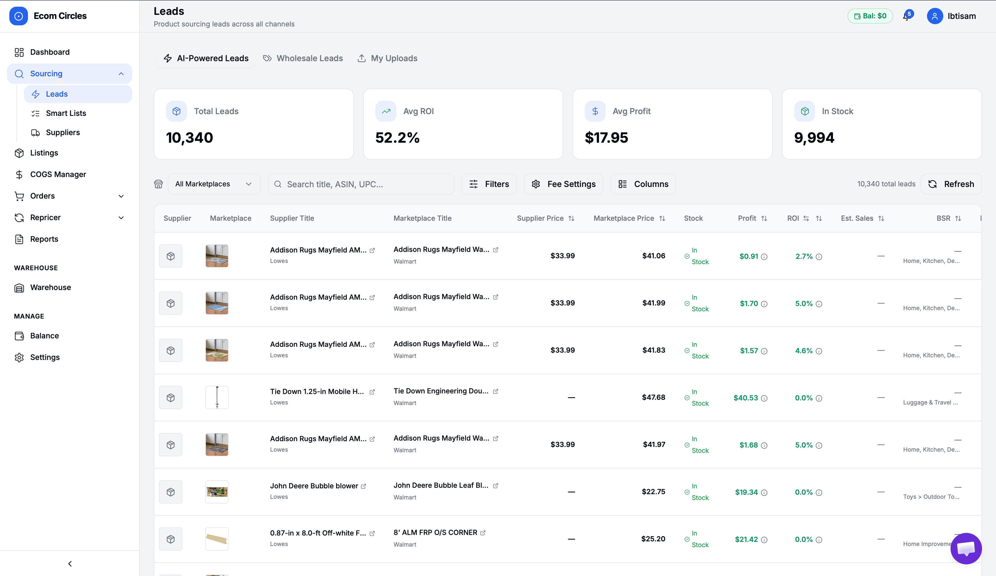 Product Sourcing preview
