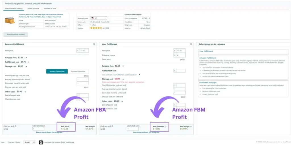 Amazon FBA Revenue Calculator - Online Arbitrage Guide