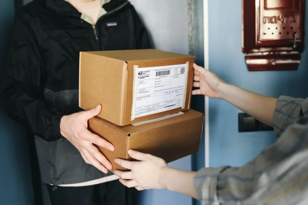 delivering a parcel - walmart returns