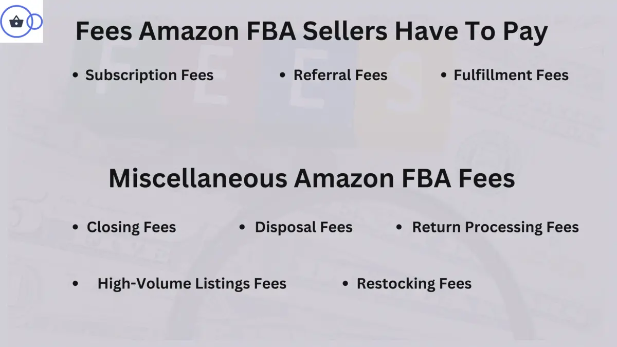 Amazon FBA seller fees