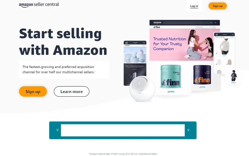 Amazon seller central for Amazon FBA